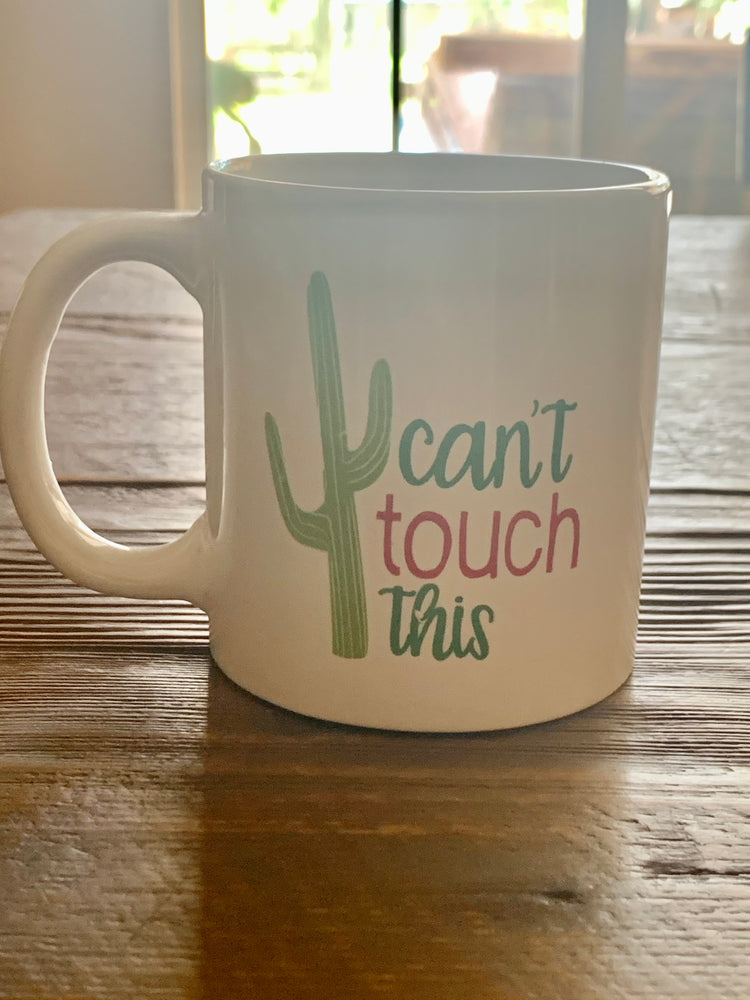 Can’t Touch This cactus mug- Accessories