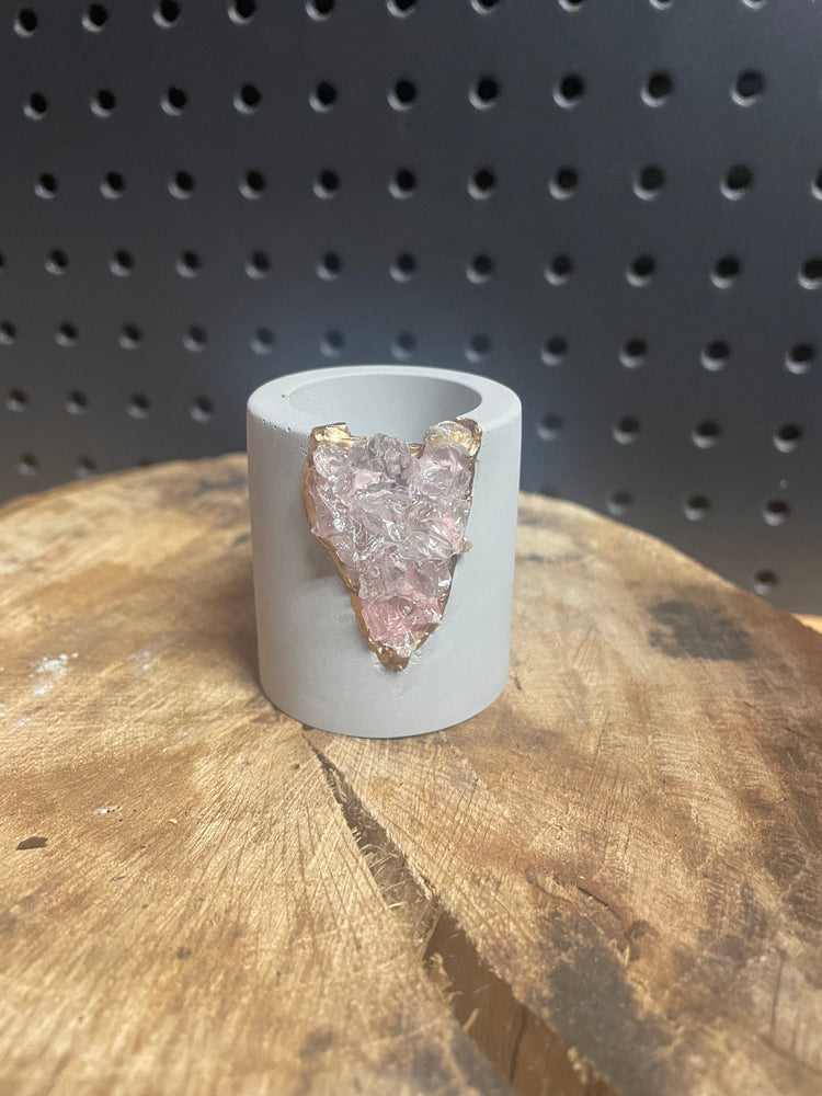 2” Pink Crystal Pot